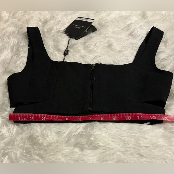 Animale Alfaiataria Black Cropped Top - Size 36 (NEW With Tags!) 🖤✨ - Picture 6 of 7